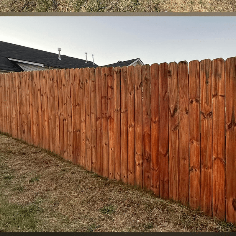 Fence staining in Mansfield, Tx